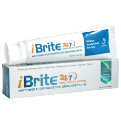 PacDent 12 x 25 g iBrite whitening toothpaste tube, 12/pk travel size